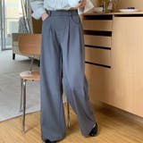 【aimoha】ハイウエストタックスラックス | aimoha | 詳細画像1