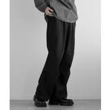 ブラック | TRACK WIDE LOOSE PANTS パラシュート パンツ | aimoha men