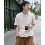 ベージュ | HOOK -select- ベーシックウォッシュ半袖TEE Tシャツ | HOOK