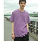 パープル | HOOK -select- ベーシックウォッシュ半袖TEE Tシャツ | HOOK
