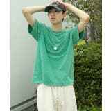 グリーン | HOOK -select- ベーシックウォッシュ半袖TEE Tシャツ | HOOK
