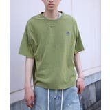 ライトグリーン | HOOK -original- 恐竜刺繍ウォッシュ半袖TEE【SS】 | HOOK