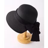 ブラック | リボン付き麦わら帽子 | aimoha 