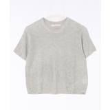 グレー | 【Banico】クルーネック半袖ニットTシャツ【SS】 | aimoha