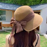 リボン付き麦わら帽子 | aimoha  | 詳細画像1 