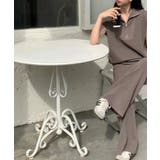 Banico ハーフジップフレンチスリーブサマーニット 涼感素材上下セットアップ | aimoha  | 詳細画像16