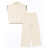 Banico ハーフジップフレンチスリーブサマーニット 涼感素材上下セットアップ | aimoha  | 詳細画像18