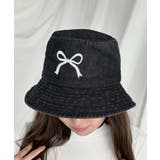 ブラック | 帽子 ハット レディース 「Jasmine」リボンハット | aimoha 
