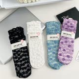 【mosox】 韓国風花柄透け感ソックス | aimoha | 詳細画像1