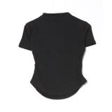 ブラック | Tシャツ フェミニン半袖トップス レディース【SS】 | aimoha