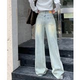 「HOOK」for girls ダメージウォッシュワイドデニムパンツ | HOOK | 詳細画像7