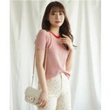 「Jasmine」バイカラーニット半袖Tシャツ レディース【SS】 | aimoha | 詳細画像6