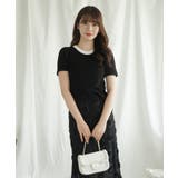 「Jasmine」バイカラーニット半袖Tシャツ レディース【SS】 | aimoha | 詳細画像7