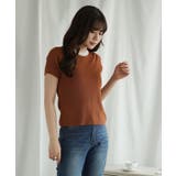 「Jasmine」バイカラーニット半袖Tシャツ レディース【SS】 | aimoha | 詳細画像11