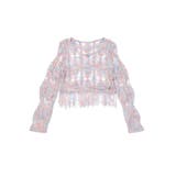 【HOOK】for girls  透かし編みフリンジサマーニット | HOOK | 詳細画像11 