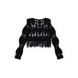 【HOOK】for girls  透かし編みフリンジサマーニット | HOOK | 詳細画像2 