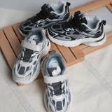 【shoes365】キッズ用多重パッチワークデザインスニーカー | aimoha kids | 詳細画像1