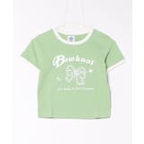 【HOOK】for girls リボンプリントリンガーtシャツ【SS】 | HOOK | 詳細画像9 