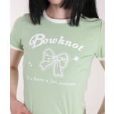 【HOOK】for girls リボンプリントリンガーtシャツ【SS】 | HOOK | 詳細画像10 