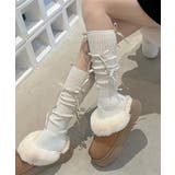 オフホワイト2 | 「Jasmine」リボンソックス レディース Jasmine | aimoha 