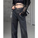 ダークグレー | 【Jasmine】ウエストデザインデニムパンツ Jasmine Grandifl… | aimoha 