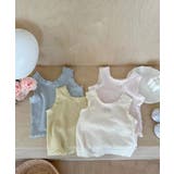 【aimoha-KIDS-】リボン刺繍タンクトップ【SS】 | aimoha kids | 詳細画像2