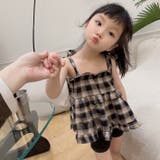 【aimoha-KIDS-】チェック柄ワンピース【SS】 | aimoha kids | 詳細画像1