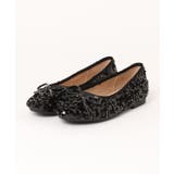ブラック | 【shoes365】スパンコールバレエシューズ パンプス 靴 | aimoha 