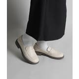 オフホワイト | 【shoes365】ミドルヒールローファー | aimoha