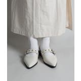 【shoes365】ベルトデザインスリッパ風パンプス 靴 シューズ | aimoha  | 詳細画像7 