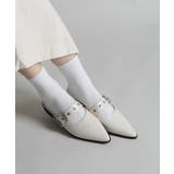 【shoes365】ベルトデザインスリッパ風パンプス 靴 シューズ | aimoha  | 詳細画像9 