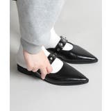 【shoes365】ベルトデザインスリッパ風パンプス 靴 シューズ | aimoha  | 詳細画像11 