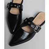 【shoes365】ベルトデザインスリッパ風パンプス 靴 シューズ | aimoha  | 詳細画像15 