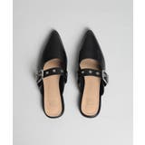 【shoes365】ベルトデザインスリッパ風パンプス 靴 シューズ | aimoha  | 詳細画像17 