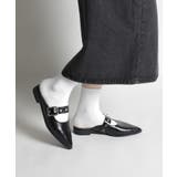 【shoes365】ベルトデザインスリッパ風パンプス 靴 シューズ | aimoha  | 詳細画像4 