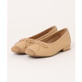 ベージュ | 【shoes365】切り替えトゥバレエパンプス 靴 | aimoha 