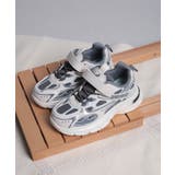 グレー | 【shoes365】キッズ用多重パッチワークデザインスニーカー | aimoha kids