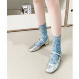 【mosox】 韓国風花柄透け感ソックス | aimoha | 詳細画像10