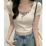 重ね着風ショート丈Tシャツ レディース【SS】 | aimoha | 詳細画像9
