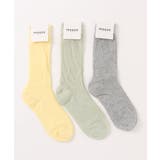 ミックス3 | 【mosox】薄手ストライプリブソックス3足セット | aimoha