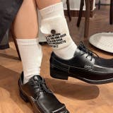 【mosox】ユニセックス英字プリントポケット付きソックス | aimoha  | 詳細画像1 