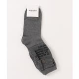 ダークグレー | 【mosox】ユニセックス英字プリントポケット付きソックス | aimoha 