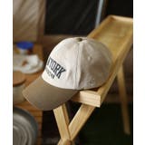 ベージュ(前芯あり) | HOOK -original- バイカラーアメカジ刺繍キャップ | HOOK