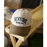 ベージュ(前芯なし) | HOOK -original- バイカラーアメカジ刺繍キャップ | HOOK