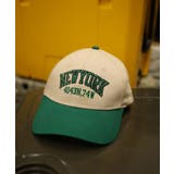 グリーン(前芯あり) | HOOK -original- バイカラーアメカジ刺繍キャップ | HOOK