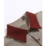 HOOK select 古着風ハート刺繍チェック柄異素材襟ビッグシャツ | HOOK | 詳細画像4