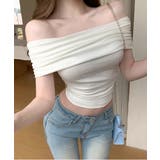【Jasmine】オフショル半袖カットソートップス Jasmine Grandi… | aimoha  | 詳細画像3 