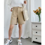 ベージュ | 薄手ハイウエストショートパンツ【SS】 | aimoha