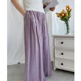 薄手タックワイドパンツ | aimoha  | 詳細画像4 