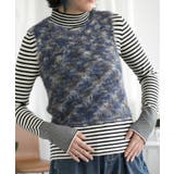 ネイビー | ◯【BANICO】ミックスカラーベスト | aimoha 